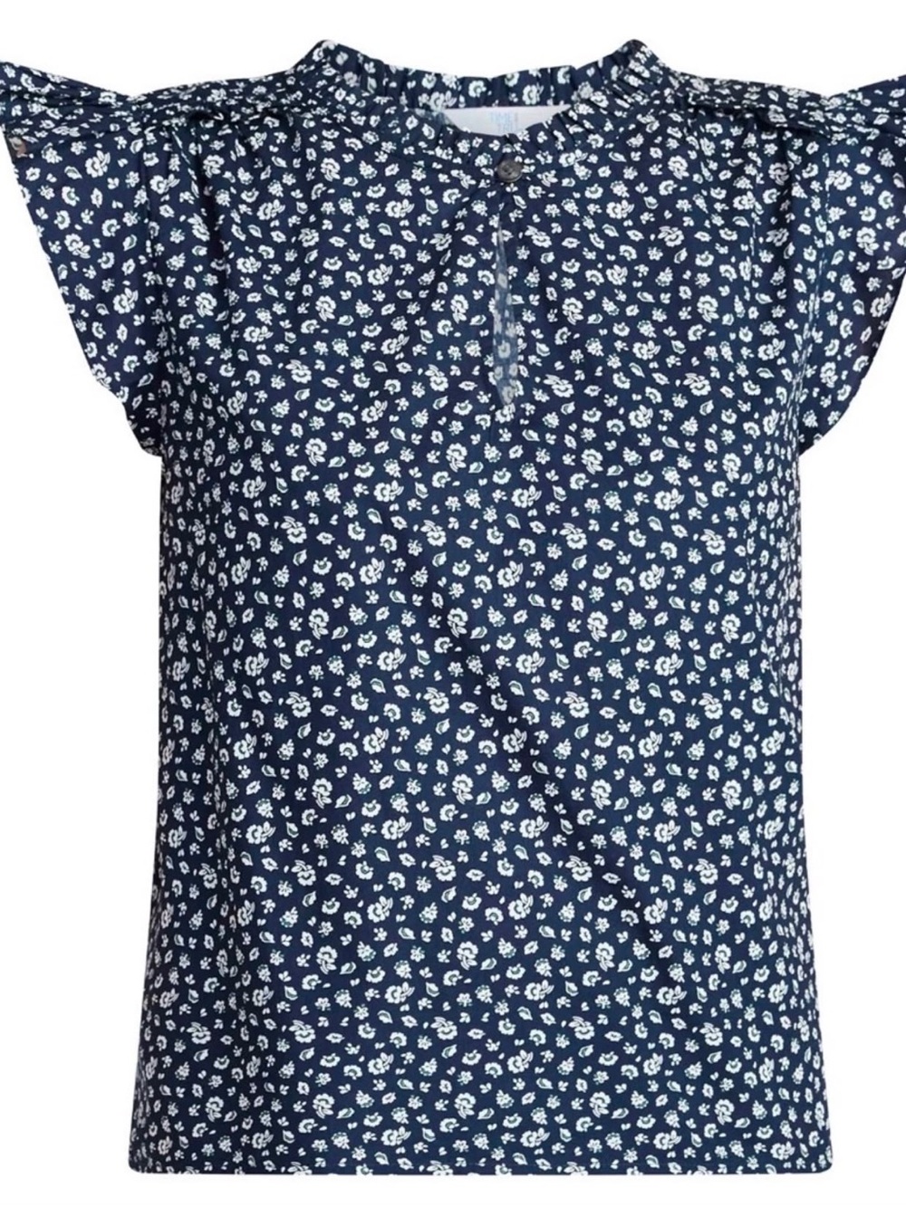 (315)Time and Tru Women's Cotton Split Neck Top